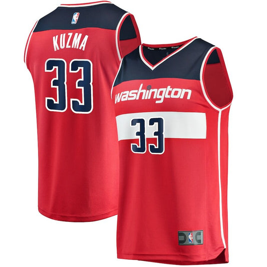 Men's Washington Wizards Kyle Kuzma Red Jersey