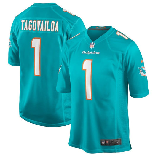 Men's Miami Dolphins Tua Tagovailoa Aqua Jersey