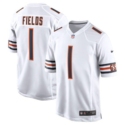 Men's Chicago Bears Justin Fields White Jersey