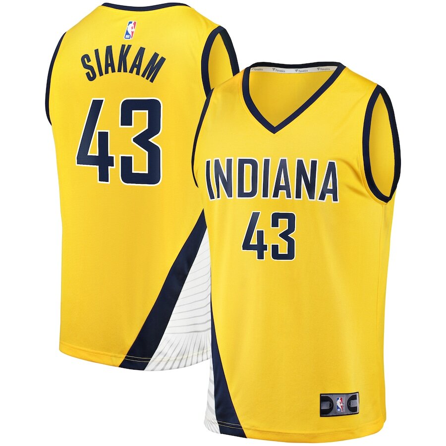 Men's Indiana Pacers Pascal Siakam Gold Jersey