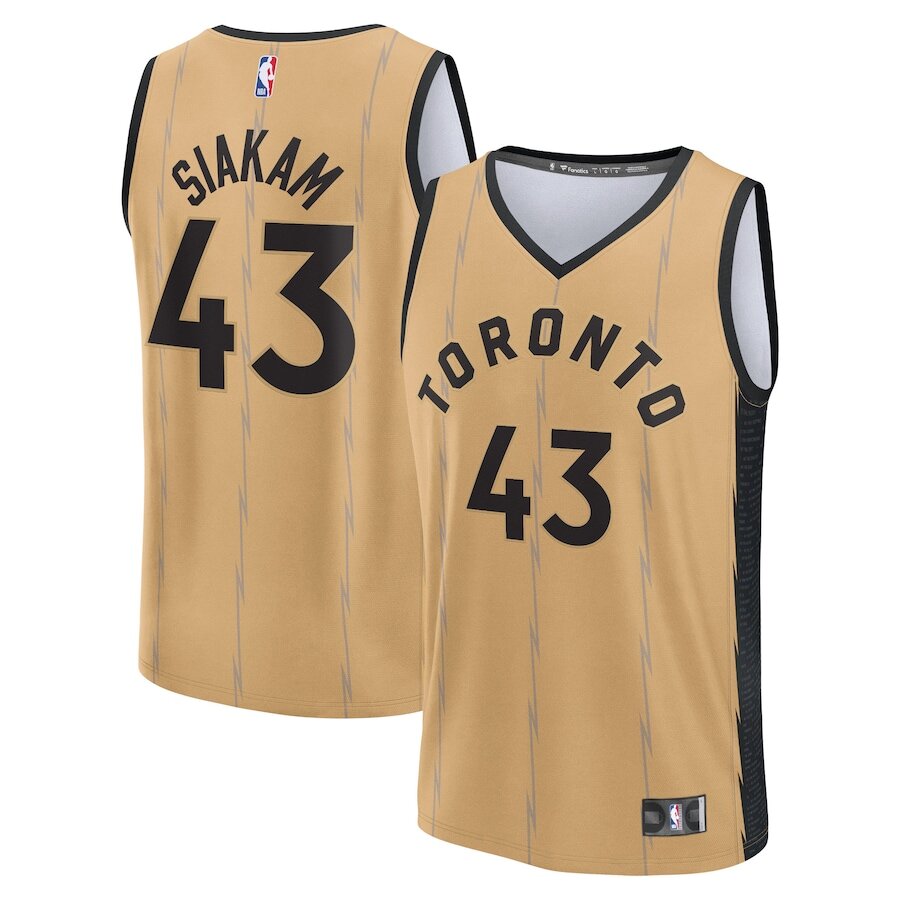 Men's Toronto Raptors Pascal Siakam Gold Jersey