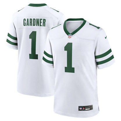 Men's New York Jets Ahmad Sauce Gardner White Jersey