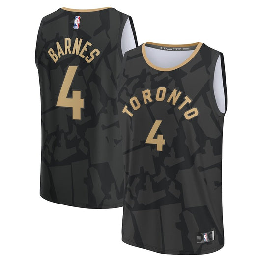 Men's Toronto Raptors Scottie Barnes Black Jersey