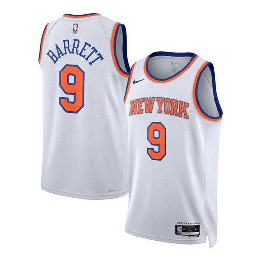 Men's New York Knicks RJ Barrett White Jersey