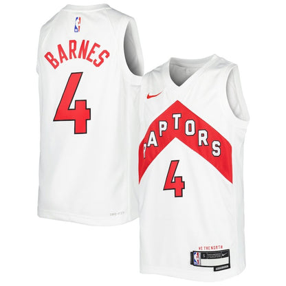 Men's Toronto Raptors Scottie Barnes White Jersey