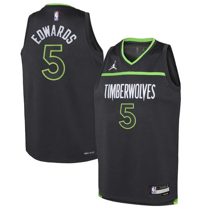 Men's Minnesota Timberwolves Anthony Edwards Black Jersey