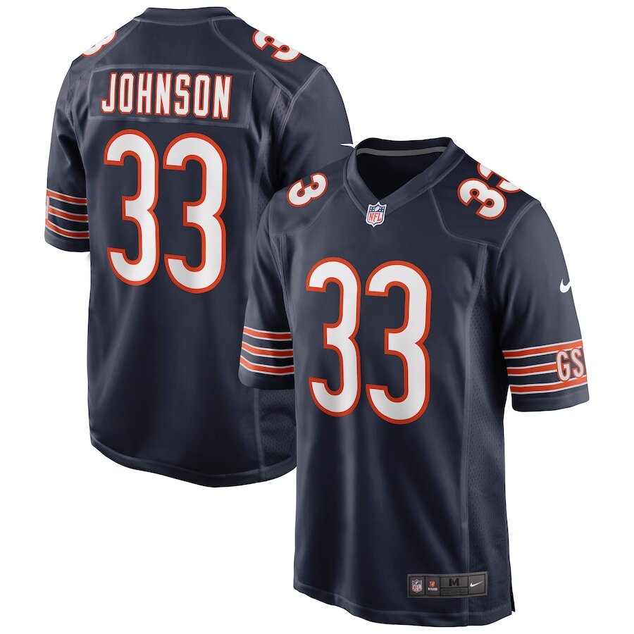 Men's Chicago Bears Jaylon Johnson Navy Jersey