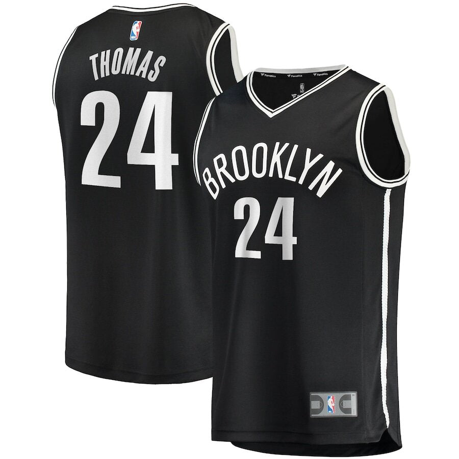 Men's Brooklyn Nets Cam Thomas Black Jersey