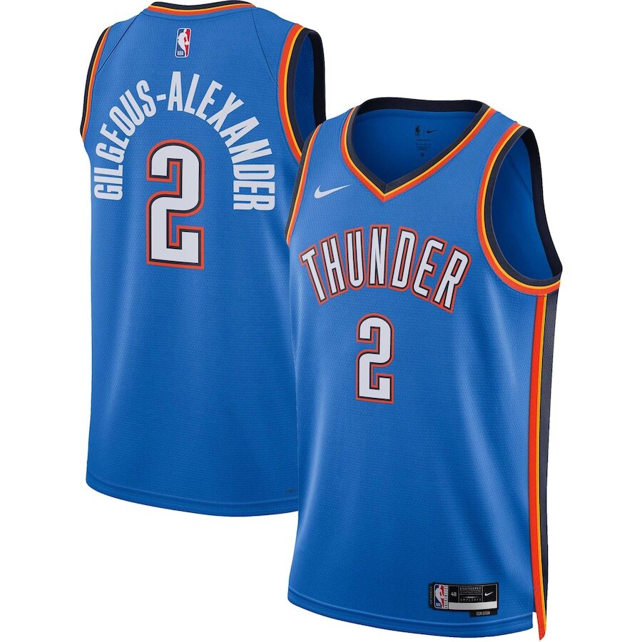 Men's Oklahoma City Thunder Shai Gilgeous-Alexander Blue Jersey