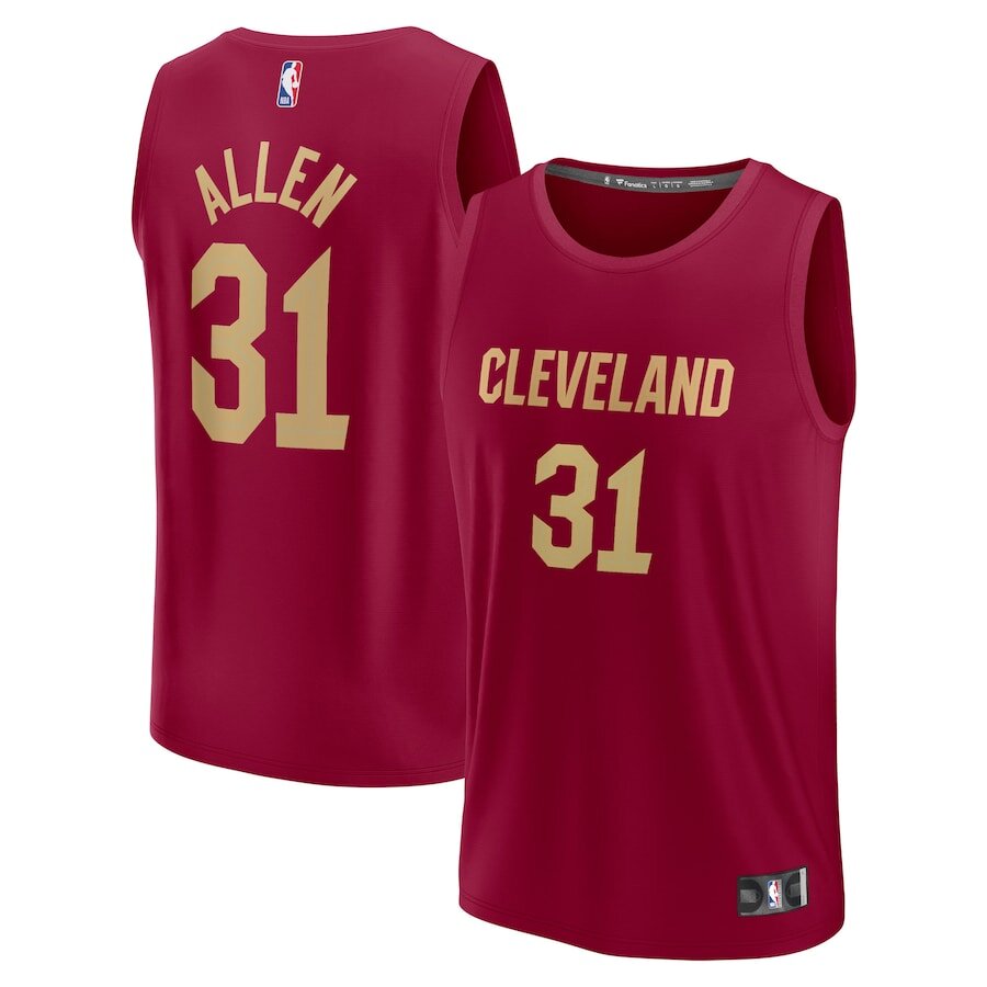 Men's Cleveland Cavaliers Jarrett Allen Wine Jersey