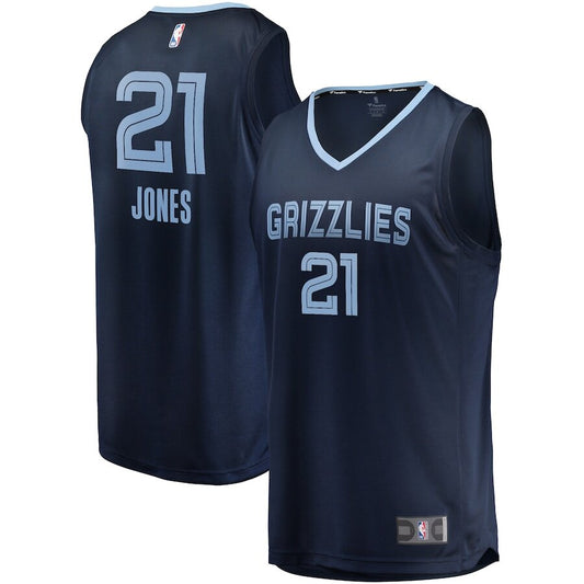 Men's Memphis Grizzlies Tyus Jones Navy Jersey