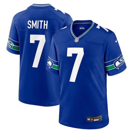 Men's Seattle Seahawks Geno Smith Royal Jersey