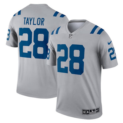 Men's Indianapolis Colts Jonathan Taylor Gray Jersey.