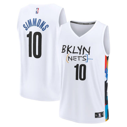 Men's Brooklyn Nets Ben Simmons White Jersey