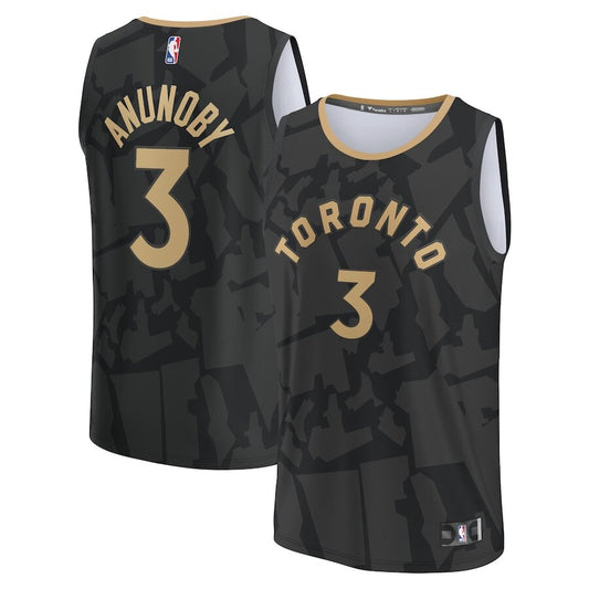 Men's Toronto Raptors OG Anunoby Black Jersey