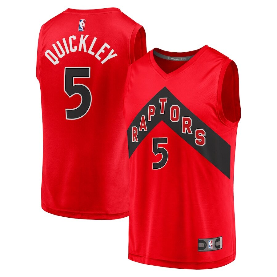 Men's Toronto Raptors Immanuel Quickley Red Jersey