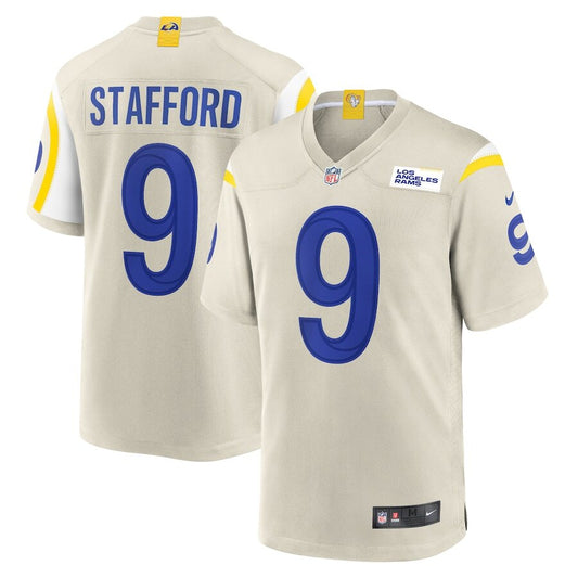 Men's Los Angeles Rams Matthew Stafford Cream Jersey