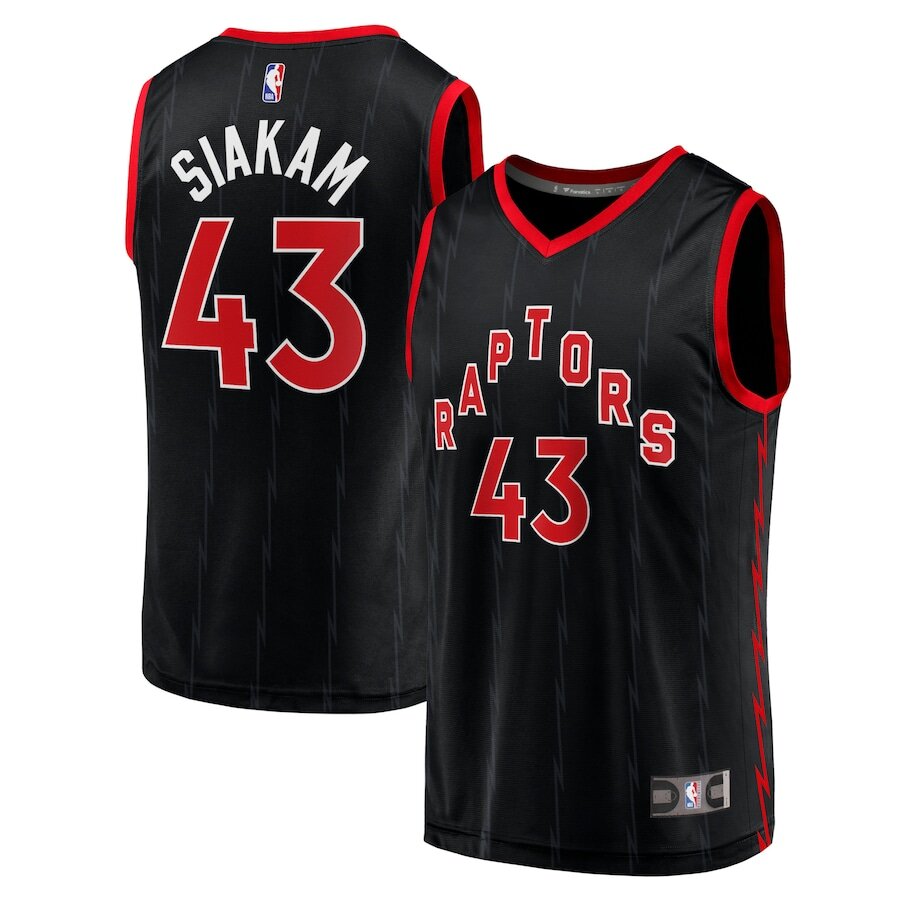 Men's Toronto Raptors Pascal Siakam Black Jersey