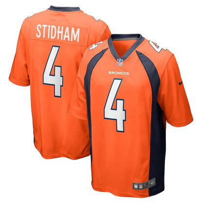 Men's Denver Broncos Jarrett Stidham Orange Jersey