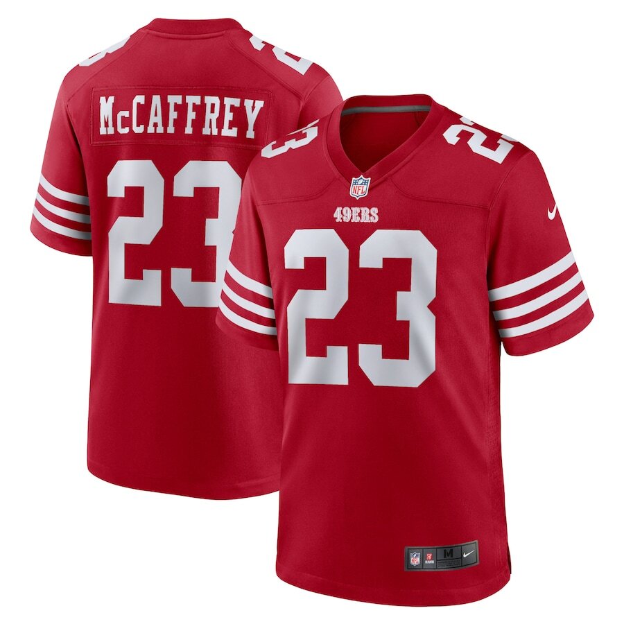 Men's San Francisco 49ers Christian McCaffrey Scarlet Jersey