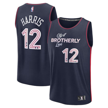 Men's Philadelphia 76ers Tobias Harris Navy Jersey