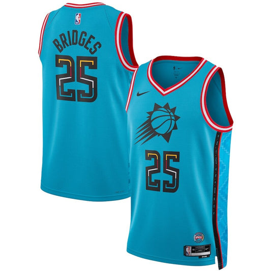 Men's Phoenix Suns Mikal Bridges Turquoise Jersey