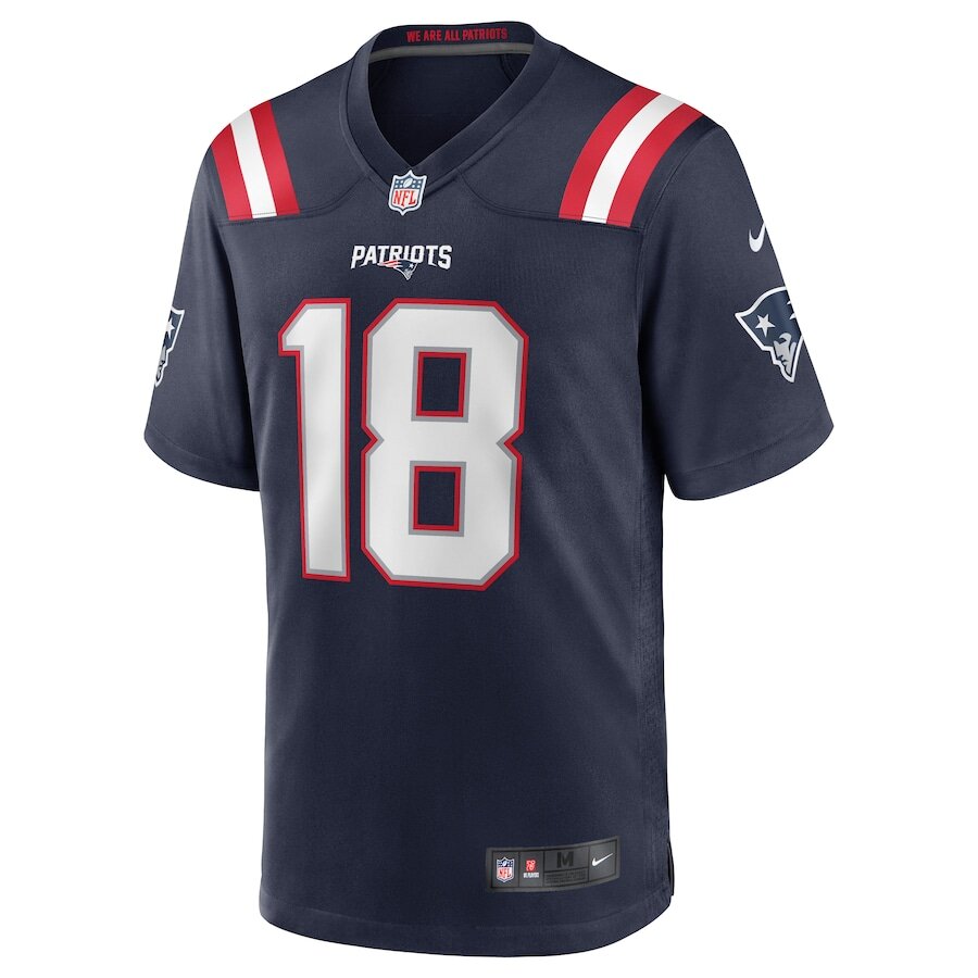 Men's New England Patriots Matthew Slater Navy Jersey