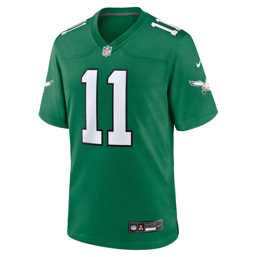 Men's Philadelphia Eagles A.J. Brown Green Alternate Jersey