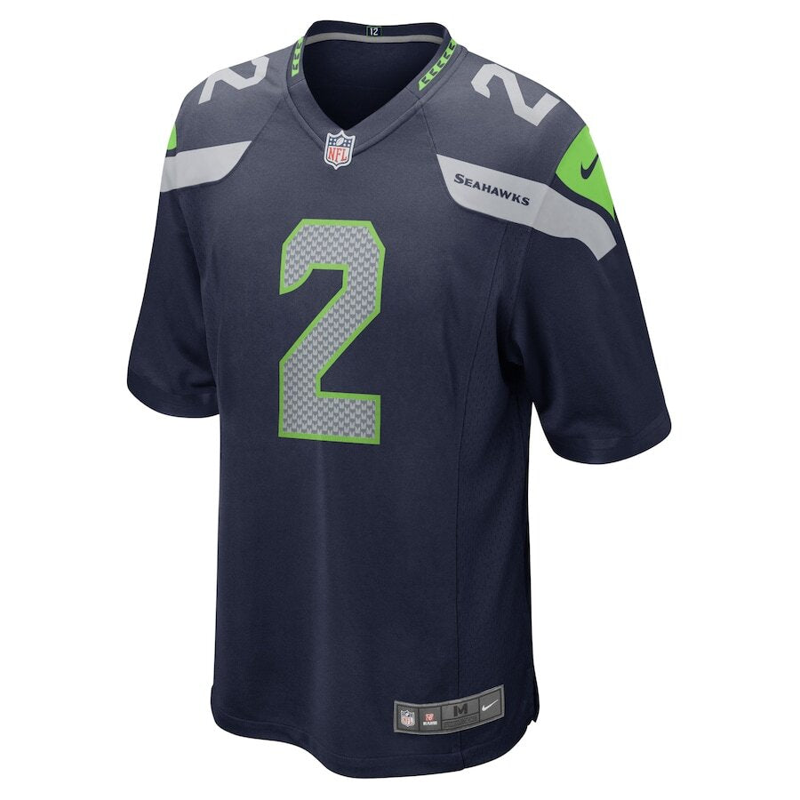 Men's Seattle Seahawks Drew Lock Navy Jersey