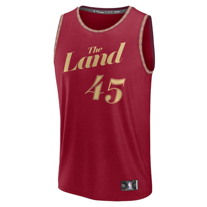 Men's Cleveland Cavaliers Donovan Mitchell Wine Jersey