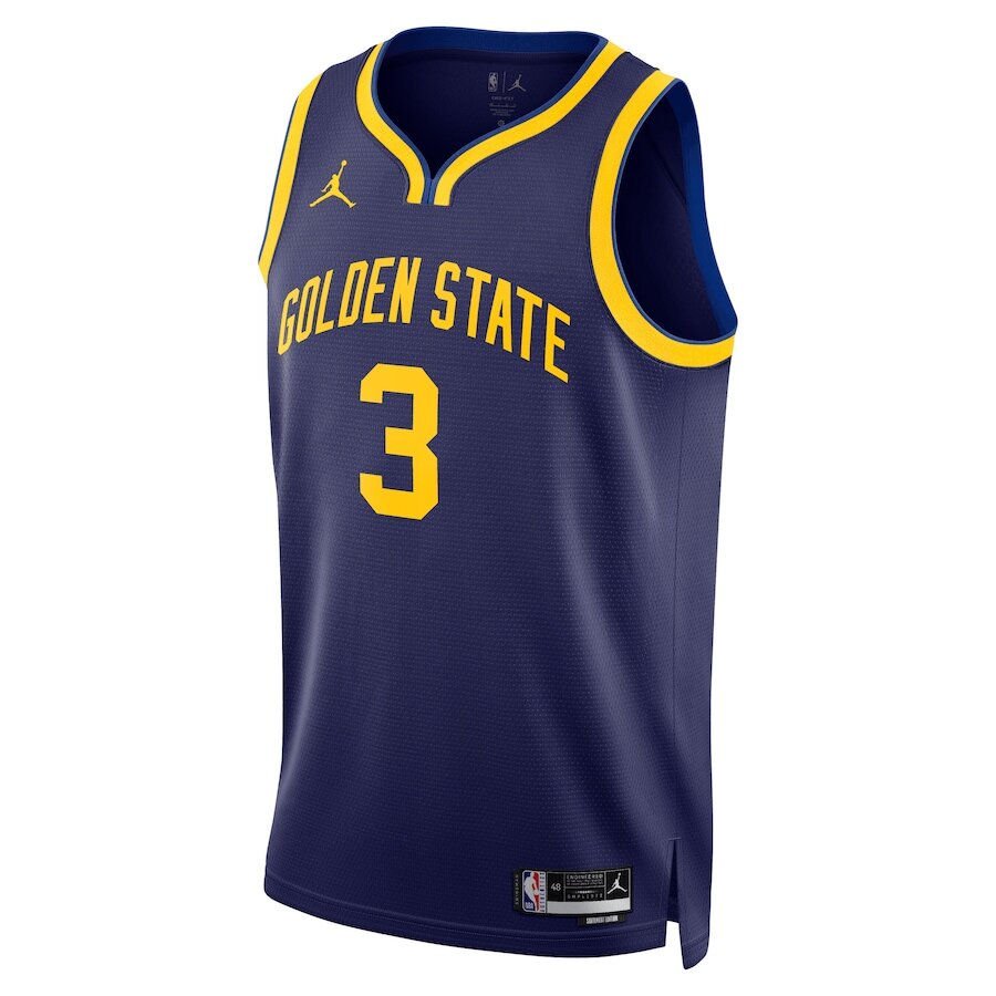 Men's Golden State Warriors Jordan Poole Navy Jersey