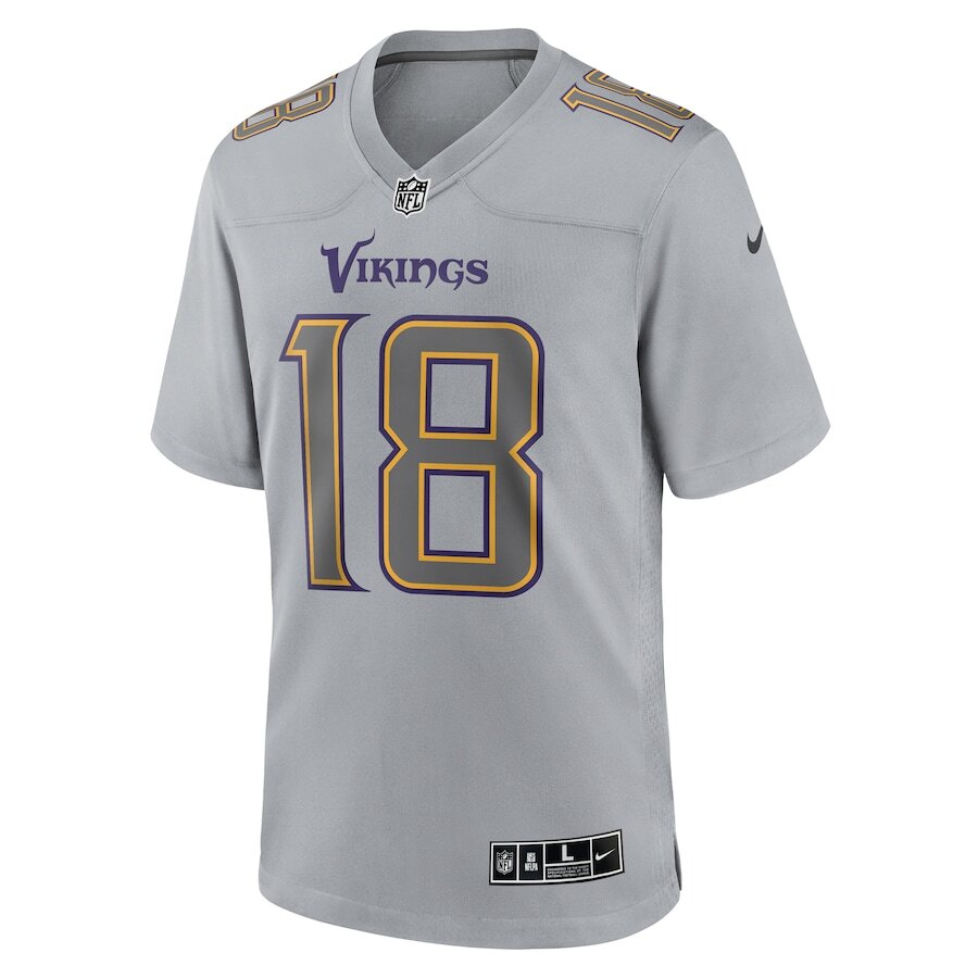 Men’s Minnesota Vikings Justin Jefferson Gray Jersey