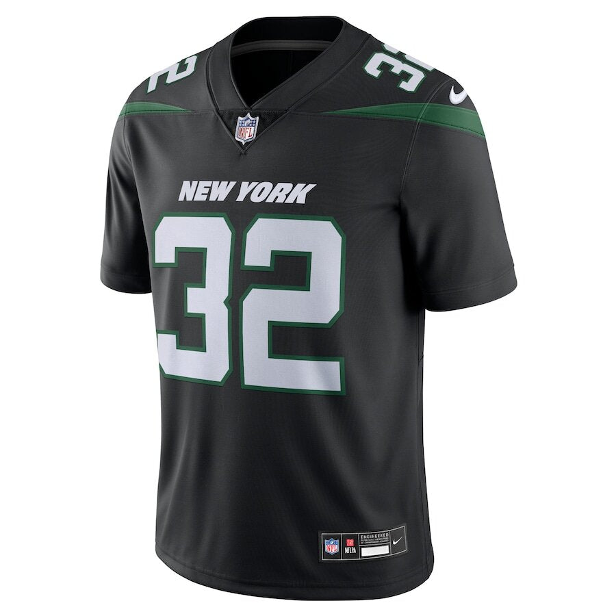 Men's New York Jets Michael Carter Black Jersey.