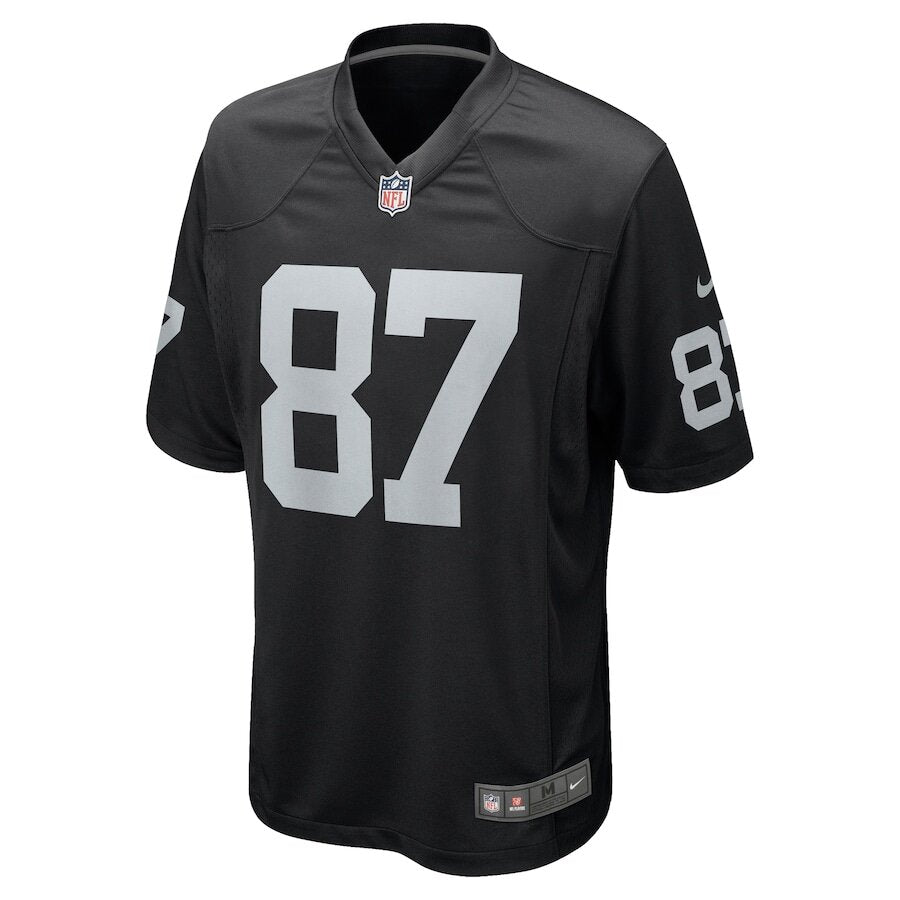 Men's Las Vegas Raiders Michael Mayer Black Jersey.