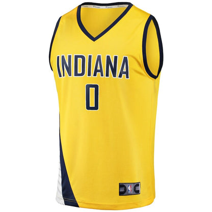 Men's Indiana Pacers Tyrese Haliburton Gold Jersey