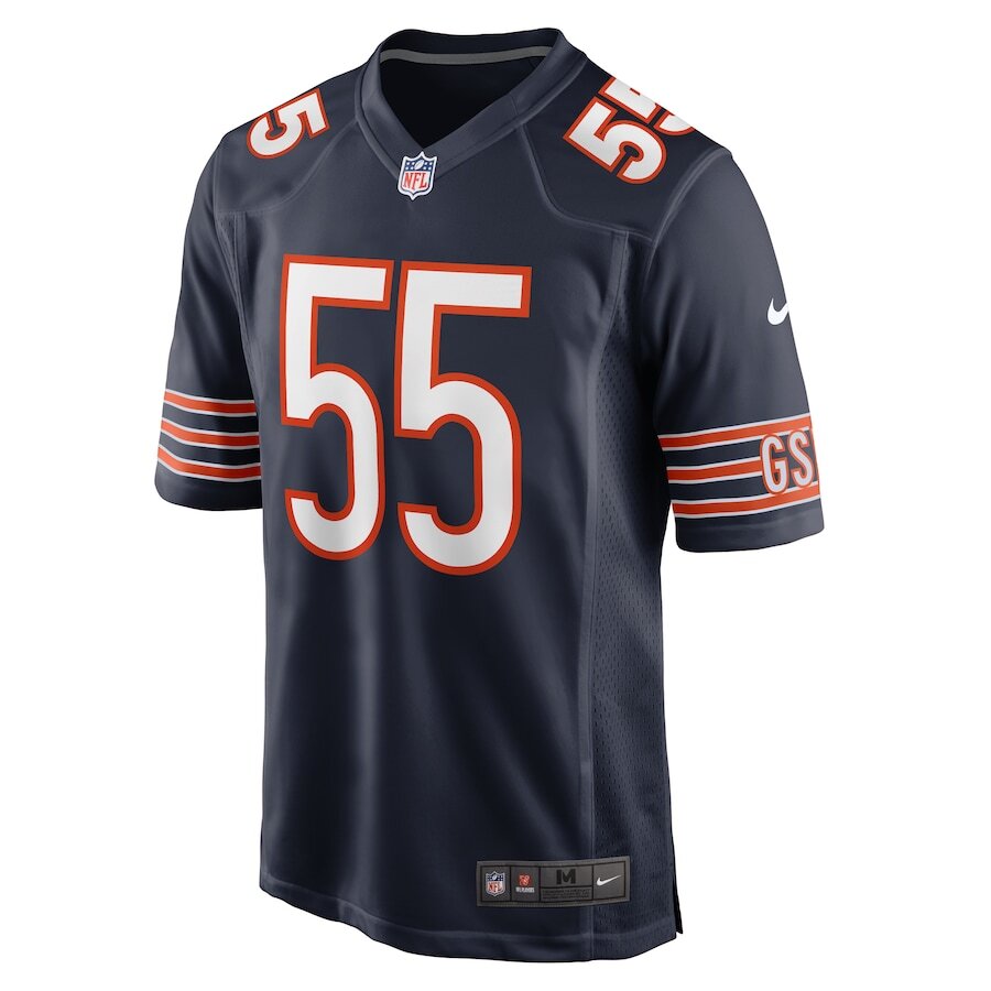 Men's Chicago Bears Dylan Cole Navy Jersey