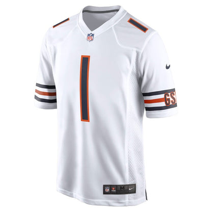 Men's Chicago Bears Justin Fields White Jersey