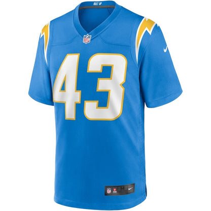 Men's Los Angeles Chargers Michael Davis Powder Blue Jersey.