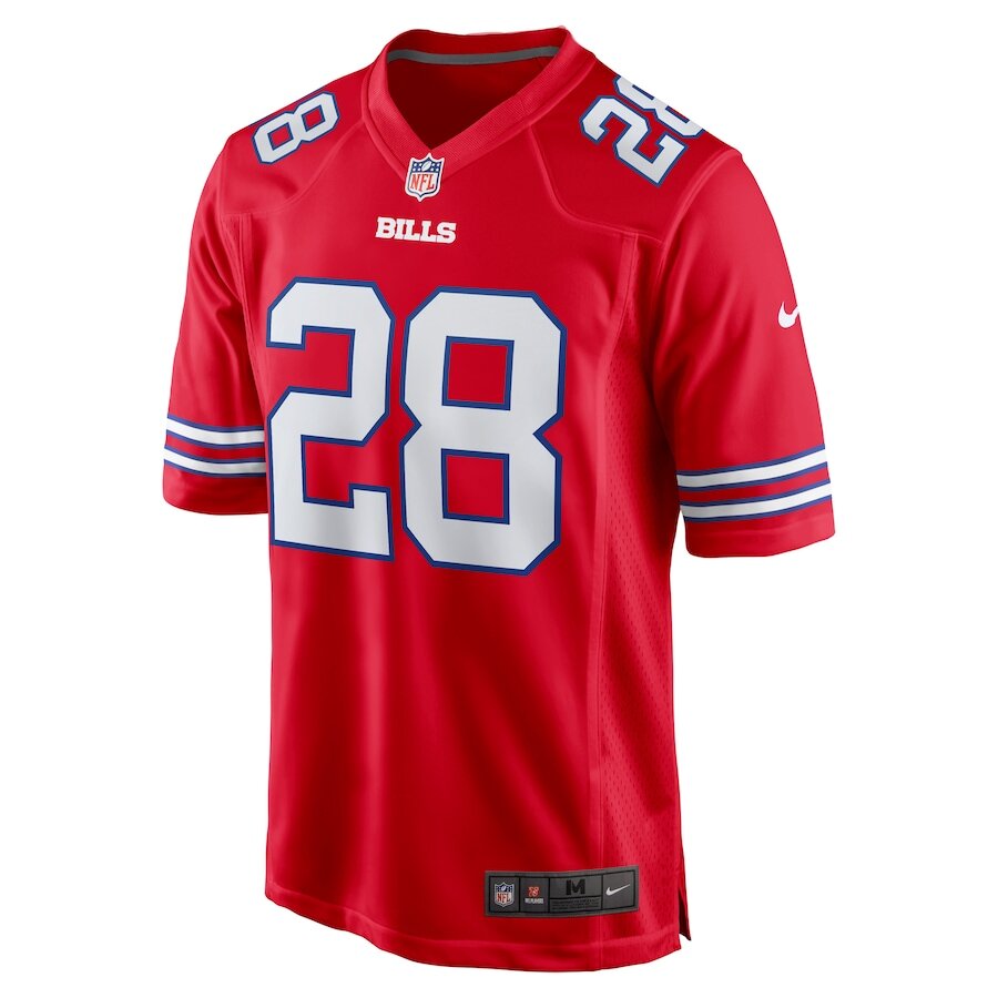 Men's Buffalo Bills James Cook Red Alternate Jersey