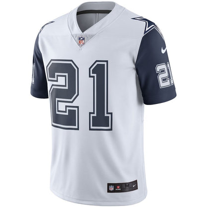 Men's Dallas Cowboys Ezekiel Elliott White Jersey