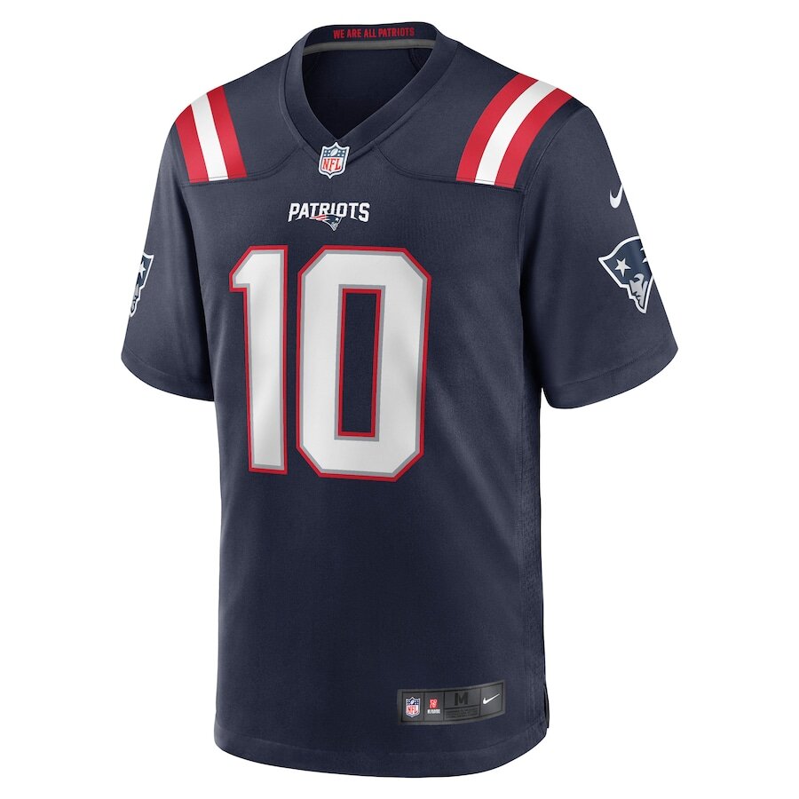 Men's New England Patriots Mac Jones Navy Jersey