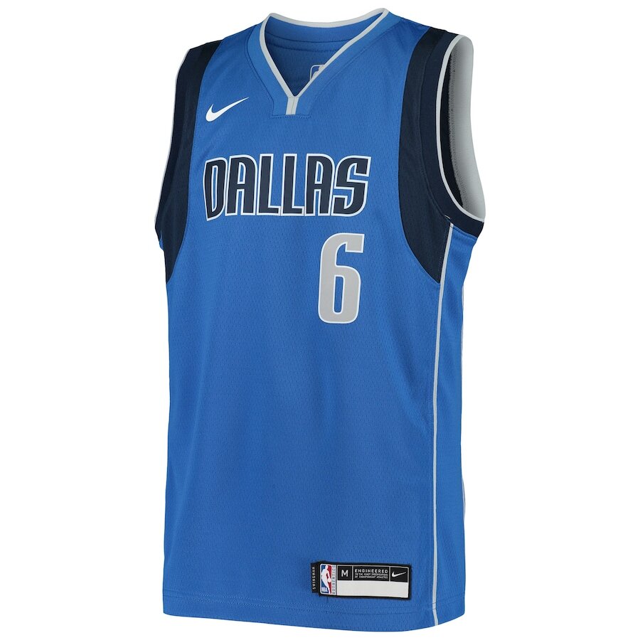 Men's Dallas Mavericks Kristaps Porzingis Blue Jersey