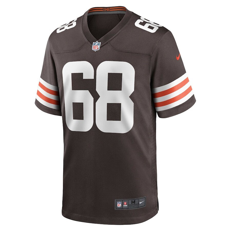 Men's Cleveland Browns Michael Dunn Brown Jersey.