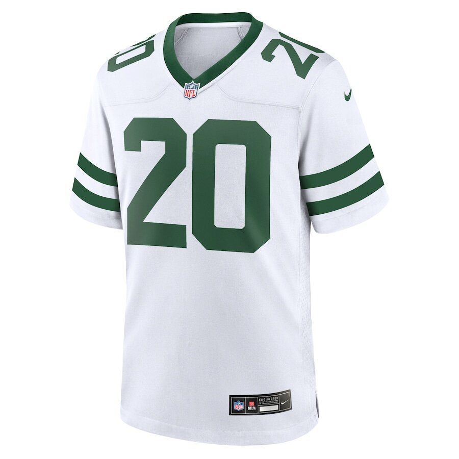 Men's New York Jets Breece Hall White Jersey