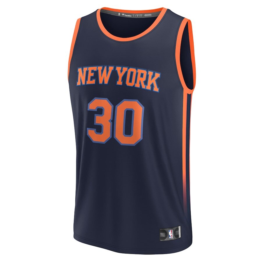 Men's New York Knicks Julius Randle Navy Jersey