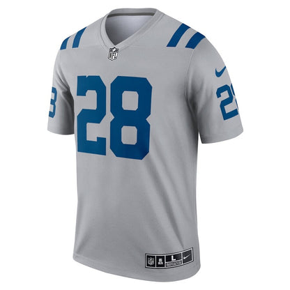 Men's Indianapolis Colts Jonathan Taylor Gray Jersey.