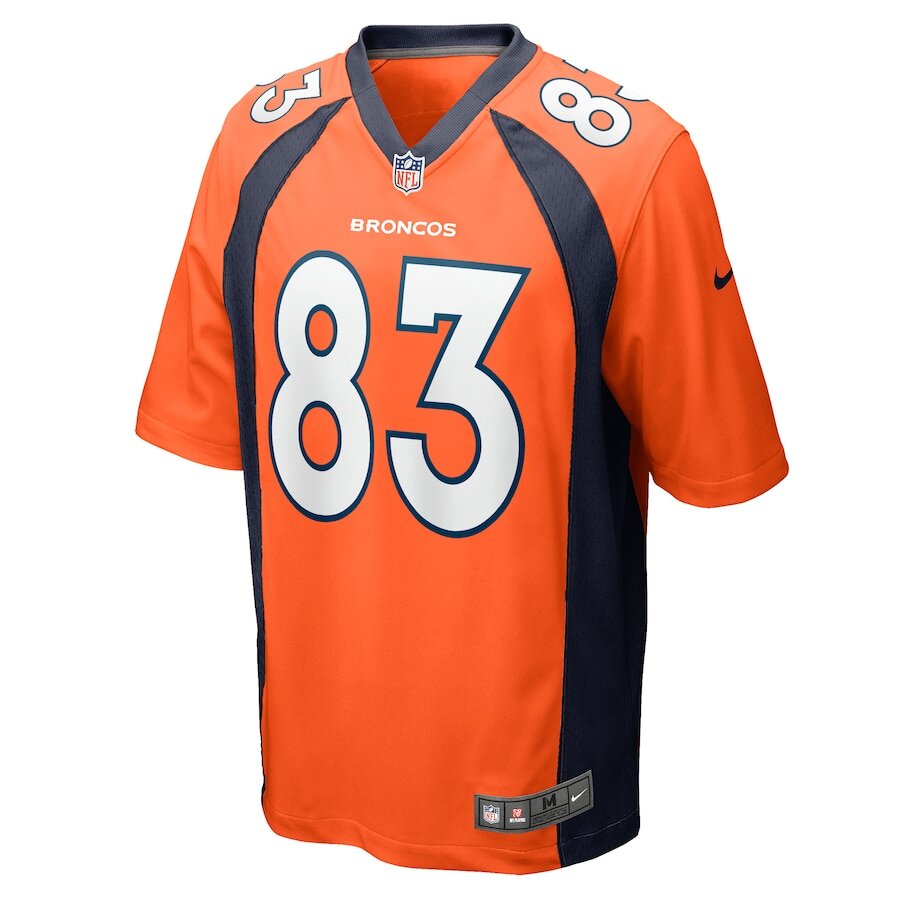 Men's Denver Broncos Michael Bandy Orange Jersey.