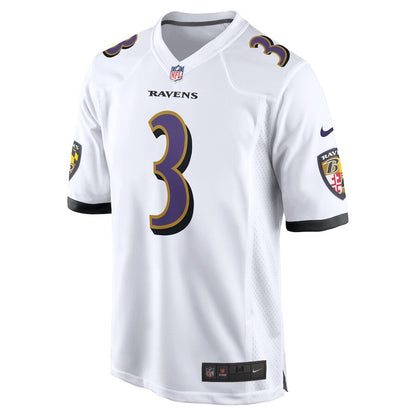 Men's Baltimore Ravens Odell Beckham Jr. White Jersey