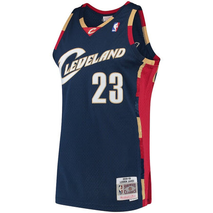 Men's Cleveland Cavaliers LeBron James Navy Jersey