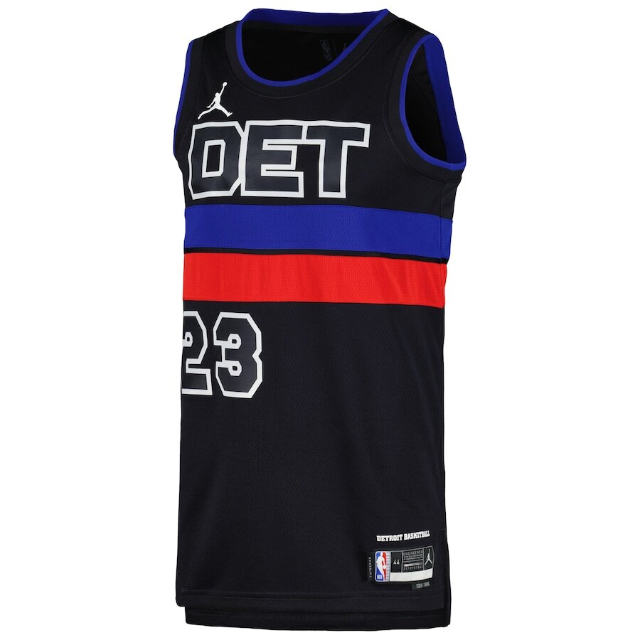 Men's Detroit Pistons Jaden Ivey Black Jersey